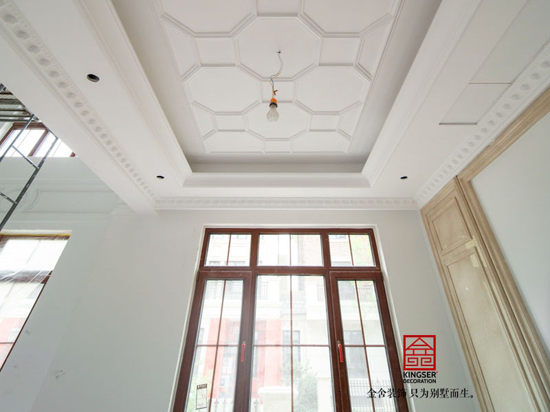 西山林語(yǔ)美式風(fēng)格裝修施工現(xiàn)場(chǎng)