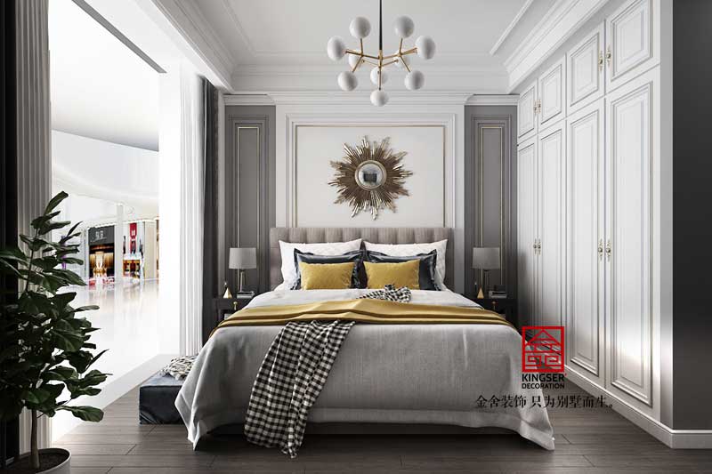 天山國賓壹號(hào)裝修-美式風(fēng)格-臥室