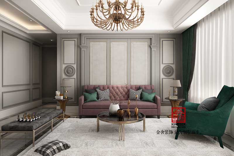 天山國賓壹號(hào)裝修-美式風(fēng)格-書房