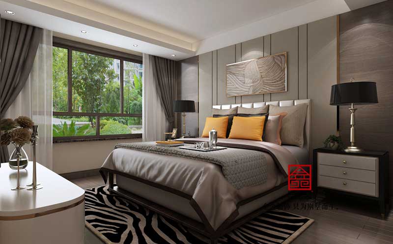 御河上院裝修-輕奢風格-臥室