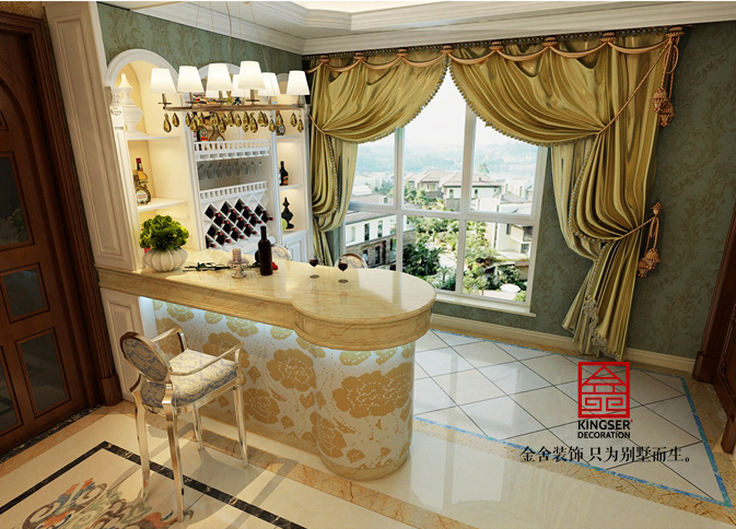 新源燕府286平米法式風格裝修效果圖