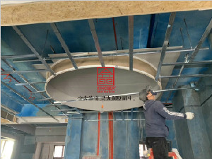 大者257平米中式風(fēng)格裝修施工現(xiàn)場(chǎng)