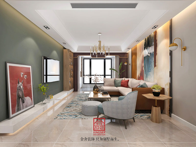 新源燕府276平現(xiàn)代極簡裝修效果圖