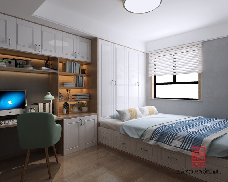 翰墨儒林裝修-現(xiàn)代簡(jiǎn)約-男孩房