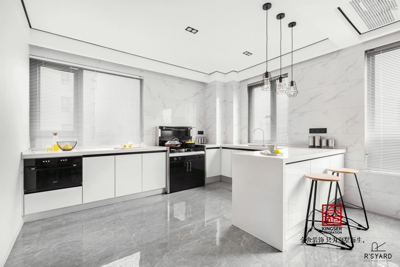 榮逸院子119平現(xiàn)代簡(jiǎn)約裝飾設(shè)計(jì)圖-廚房