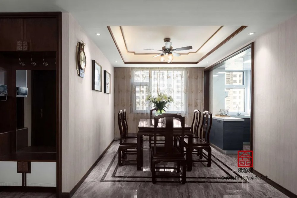 祥云鳳凰福邸158平裝修-中式風(fēng)格-餐廳