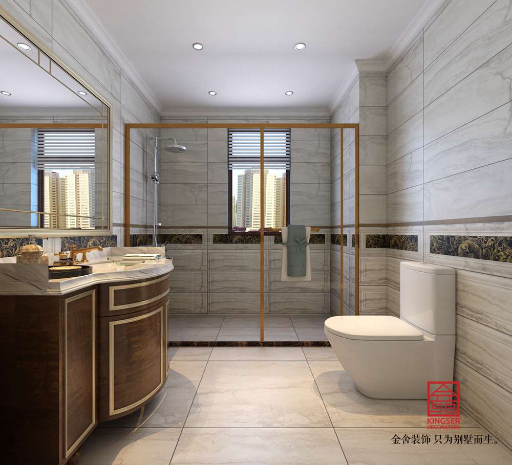 榮盛華府200平米混搭風格裝修-衛(wèi)生間