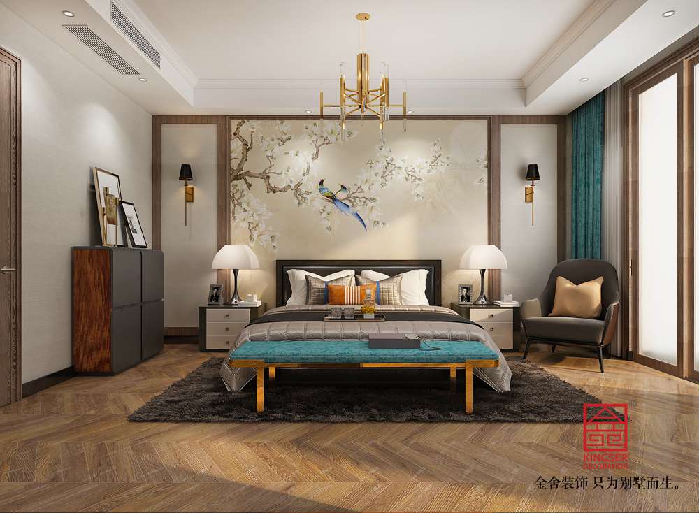 大者別墅290平米裝修-現(xiàn)代簡(jiǎn)約-臥室