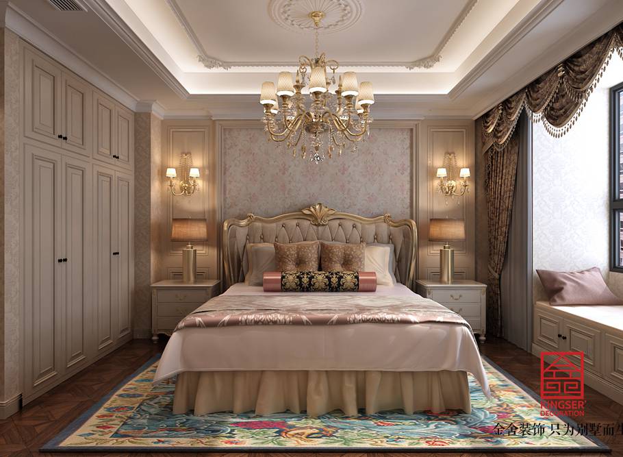 天山國賓壹號(hào)139平米歐式裝修-臥室