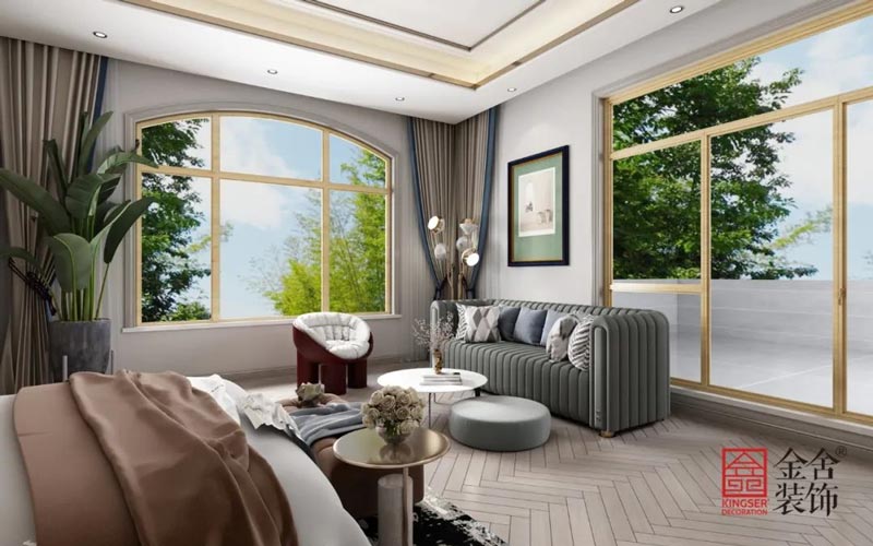 西山林語1400㎡新中式別墅裝修實(shí)景