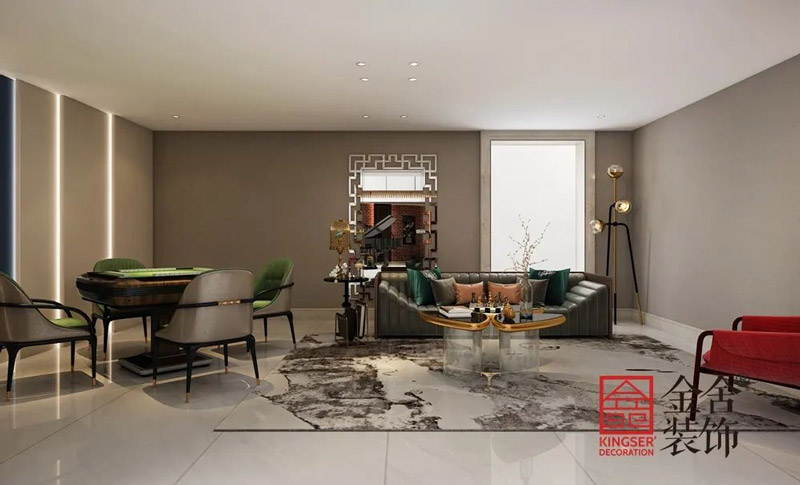 西山林語(yǔ)別墅裝修實(shí)景圖-休閑室