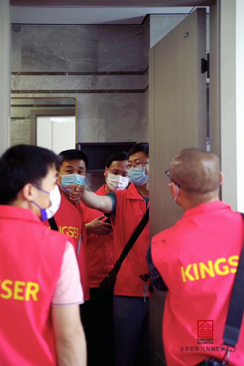 金舍裝飾董事長關注工程監(jiān)督巡檢月