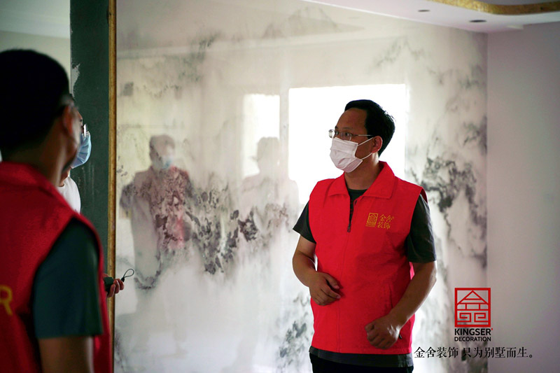 金舍裝飾董事長關注工程監(jiān)督巡檢月