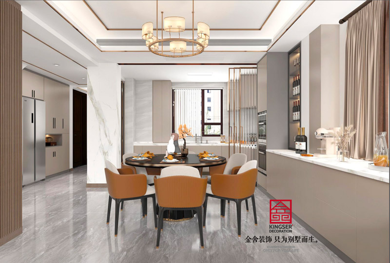 九里晴川上疊現(xiàn)代風格效果圖-餐廳