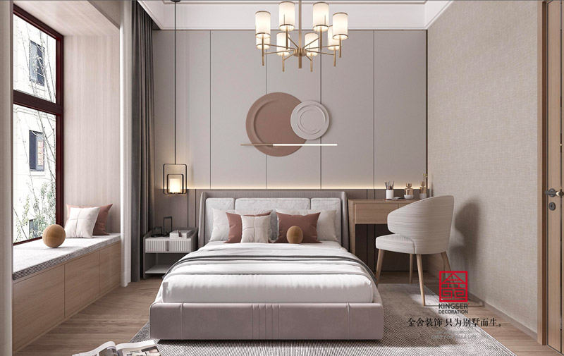 九里晴川上疊現(xiàn)代風格效果圖-臥室