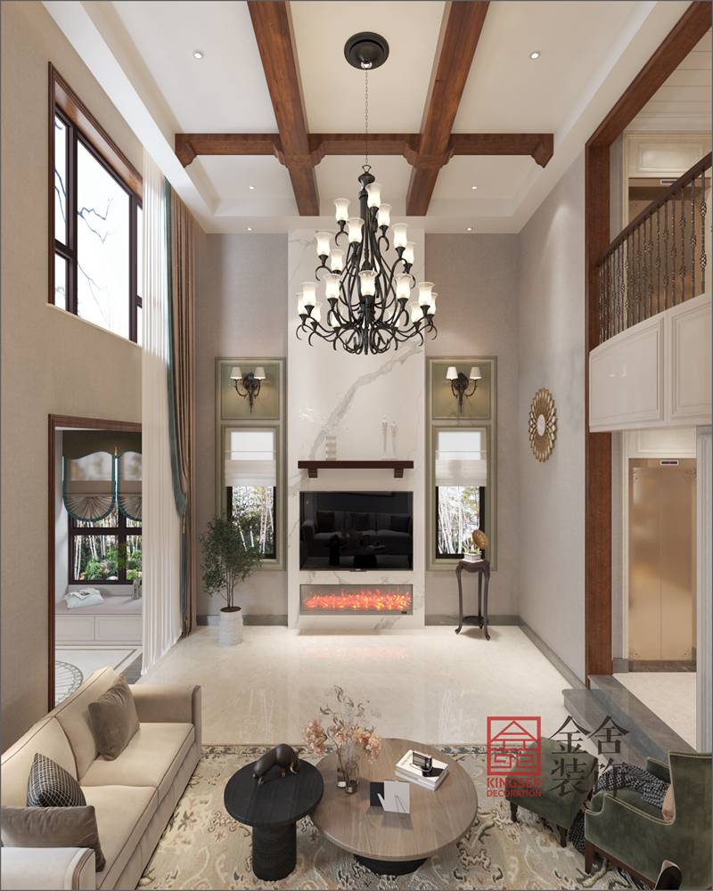 榮盛御府新中式風(fēng)格裝修效果圖