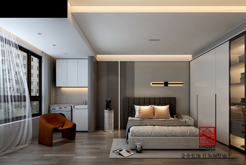 萬(wàn)科公園都會(huì)極簡(jiǎn)風(fēng)格裝修臥室效果圖