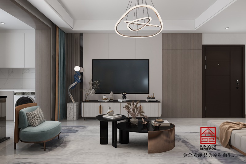 福美十號(hào)院220平底躍裝修現(xiàn)代簡約效果圖