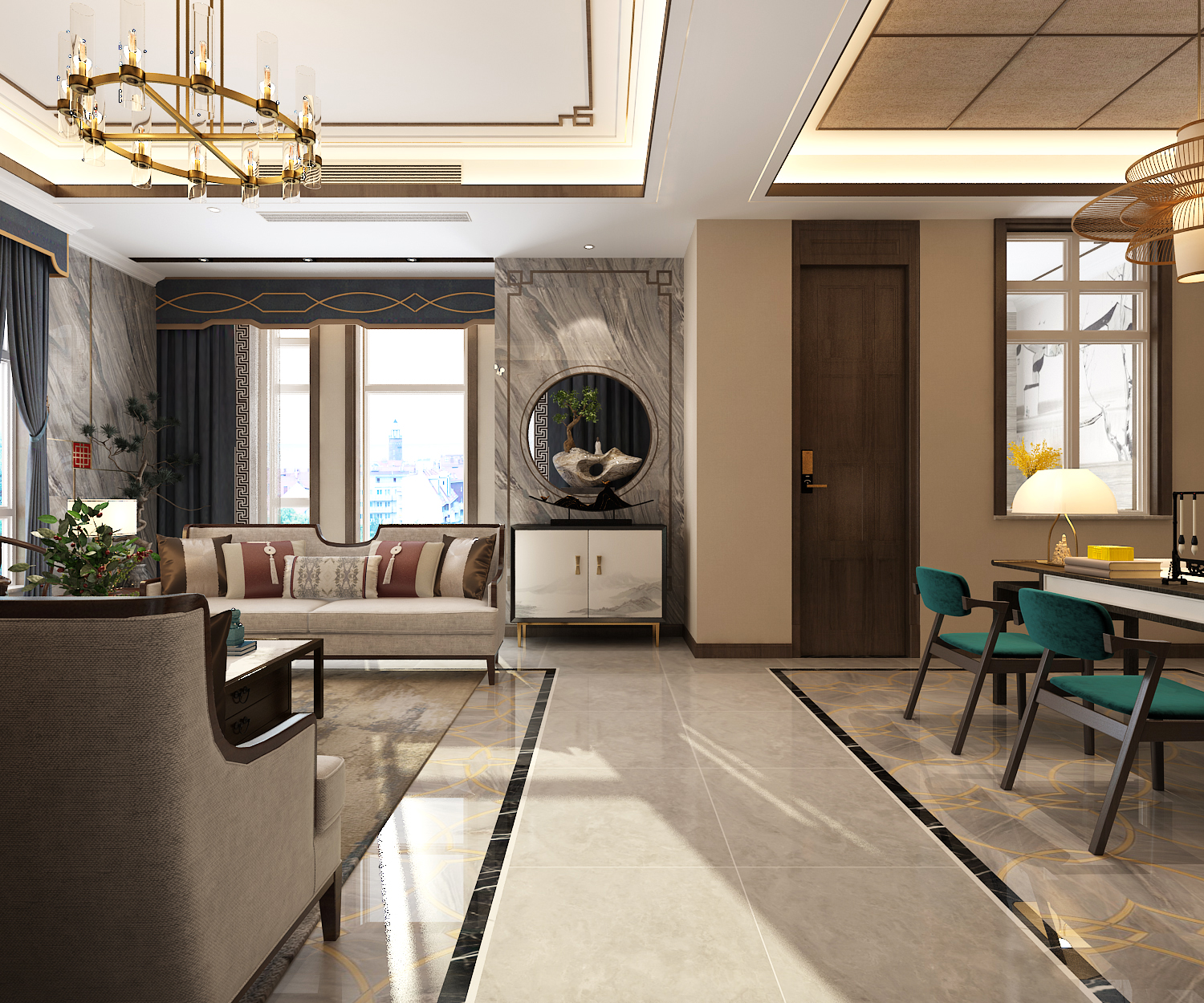 疊拼別墅裝修設計效果圖