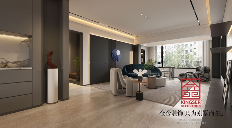 國仕山171平米輕奢風(fēng)格裝修設(shè)計