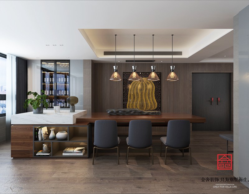 榮盛華府190㎡臺式簡約風(fēng)格裝修設(shè)計(jì)