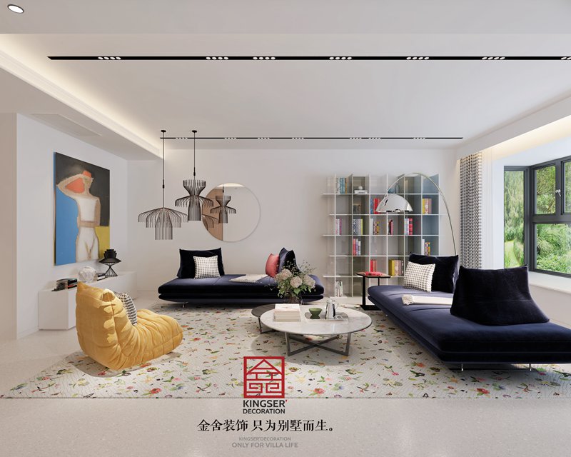 恒大華府極簡(jiǎn)主義客廳裝修設(shè)計(jì)