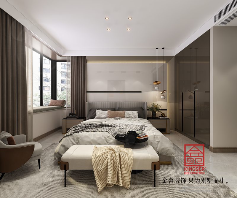 德賢公館現(xiàn)代風(fēng)格主臥裝修設(shè)計