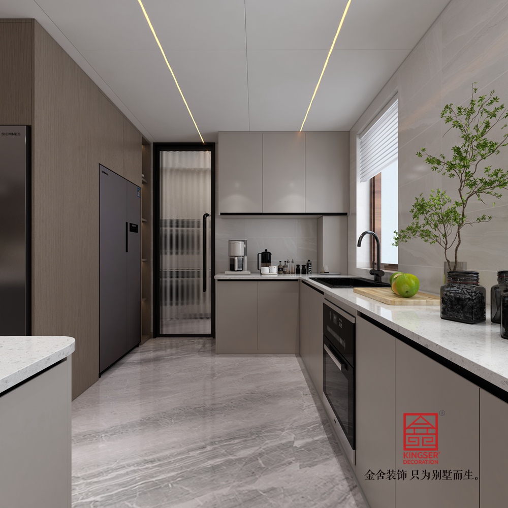 利航棠樾府174平米現(xiàn)代簡約風(fēng)格裝修-廚房