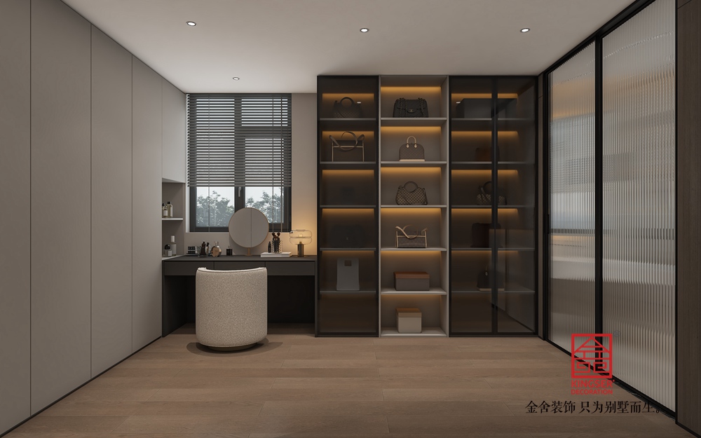 高新苑269平米現(xiàn)代簡約裝修-衣帽間