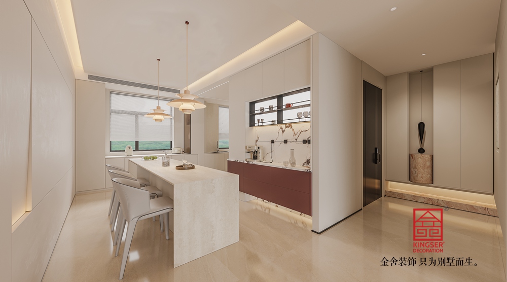 沙河自建別墅400平米現(xiàn)代簡(jiǎn)約風(fēng)格裝修-衣帽間