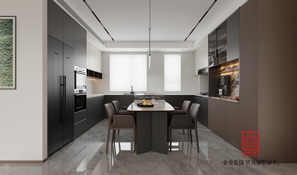 云和賦146平米現(xiàn)代簡約裝修-餐廳